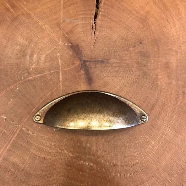 Çanak Kulp Çekmece Kapak Kulpu (2 Adet) - Resim 3