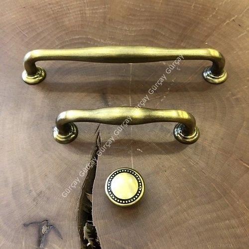 Gürçay Oba Çekmece Kapak Kulpu Antik Gümüş (2 Adet - Resim 6