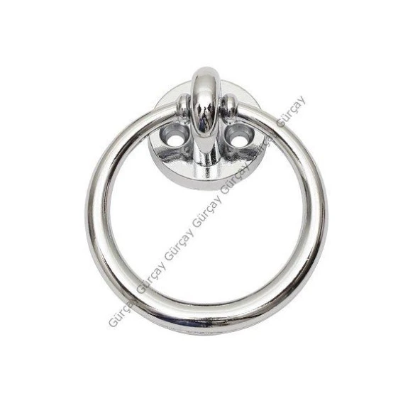 Gürçay Çekmece Kapak Sandalye Kulpu Halka 60 mm Krom (2 Adet)