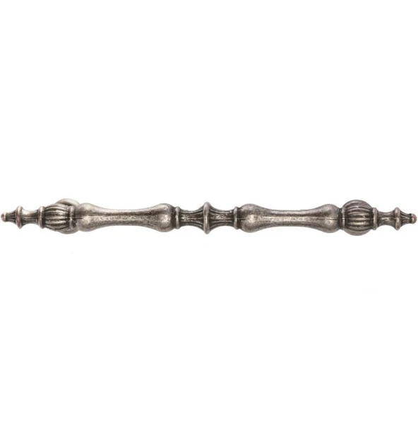 Gürçay Şehzade Kulp Antik Gümüş 128mm (2 Adet) - 2