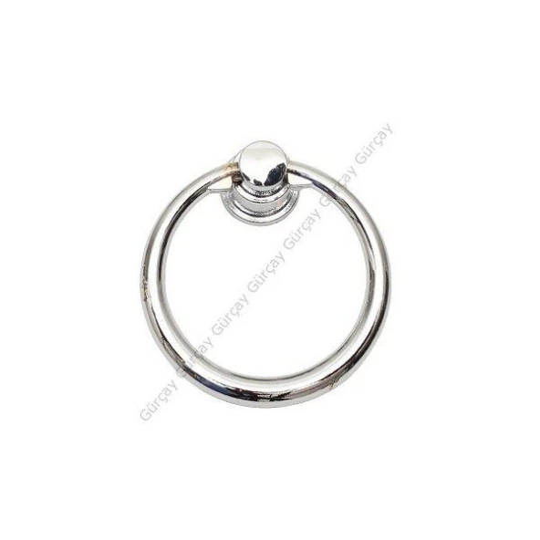 Çekmece Kapak Kulpu Halka 40 mm Krom (2 Adet)