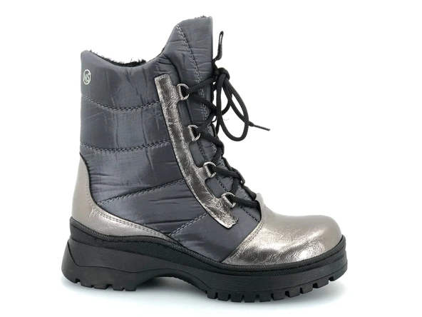 Mehtap Paraşüt Kumaş Kadın Kar Botu - Resim 9