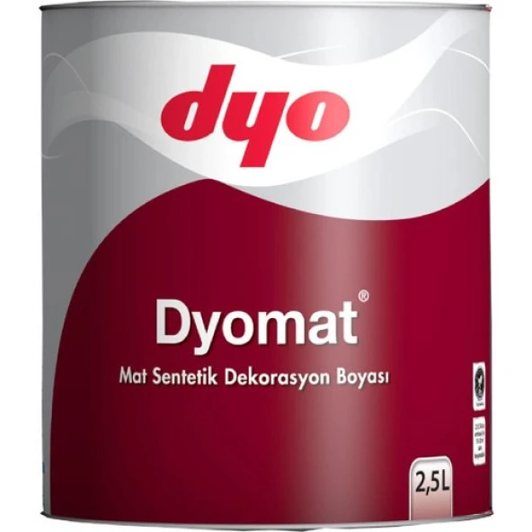 Dyomat Mat Dekorasyon Boyası 2,5 Litre Beyaz