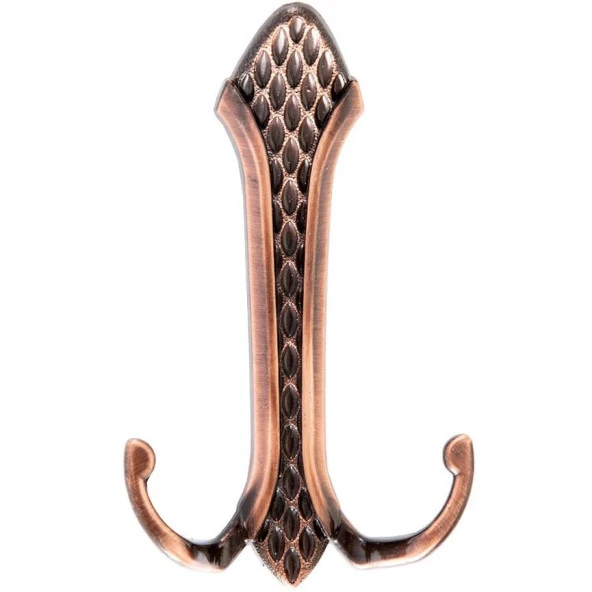 Petek Portmanto Elbise Palto Duvar Askısı Bakır (2 Adet)