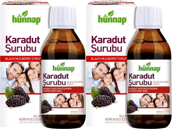 Hünnap Karadut Şurubu 50ML (2 Li Set)