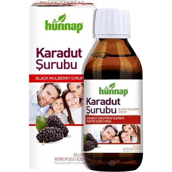 Hünnap Karadut Şurubu 50ML (3 Lü Set) - Resim 2