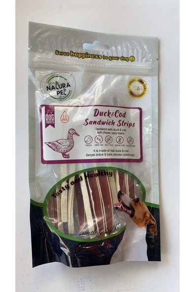 Eco Natura Pet Duck&Cod Sandwich Ördekli Sandviç Köpek Ödülü 100Gr
