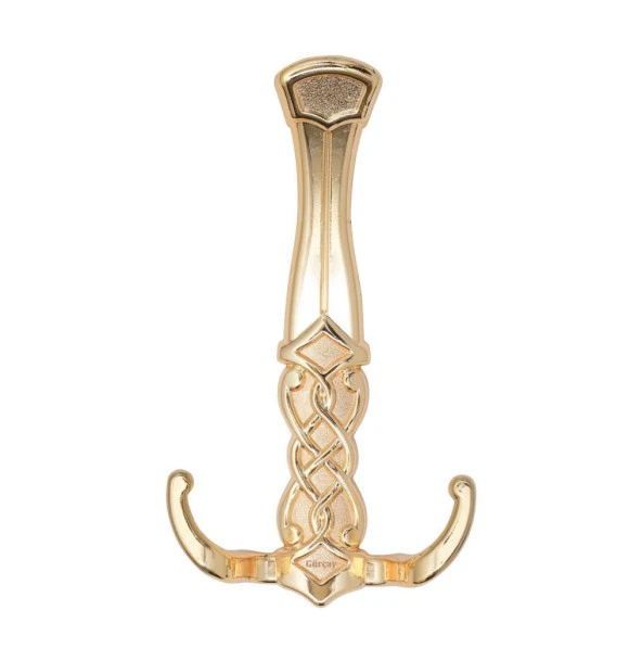 Mira Portmanto Duvar Askısı Gold (2 Adet)