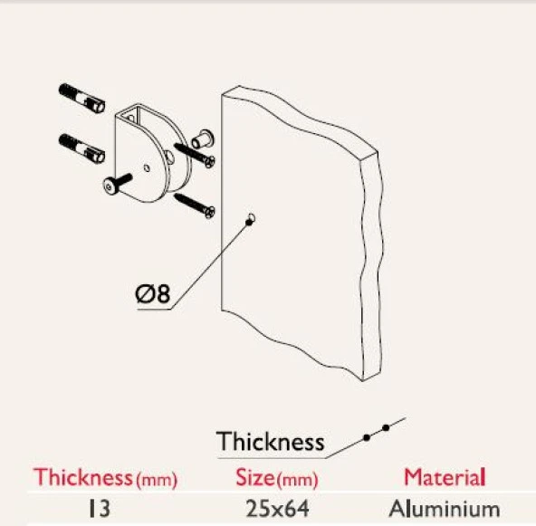 Kabin Bağlantısı U 13mm - Resim 2