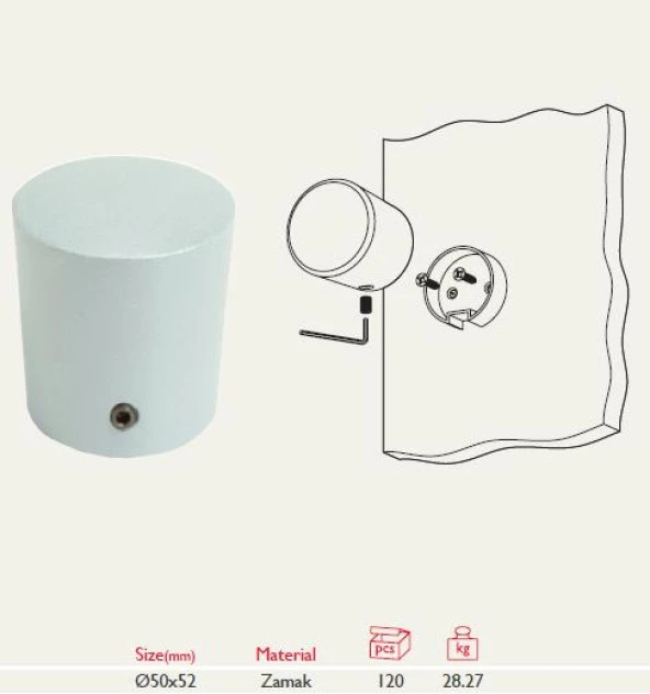 Gürçay Wc ve Soyunma Kabini Topuzu 25.658 - Resim 2