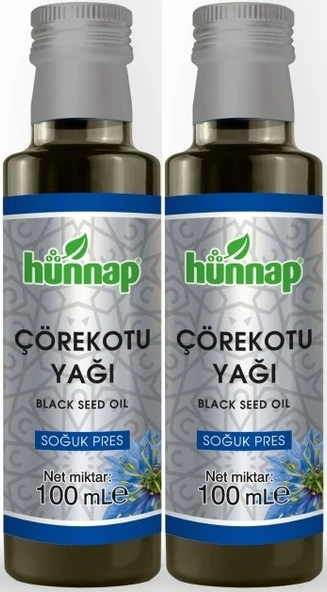 Hünnap Çörekotu Yağı 100ML (Soğuk Pres) (2 Li Set)