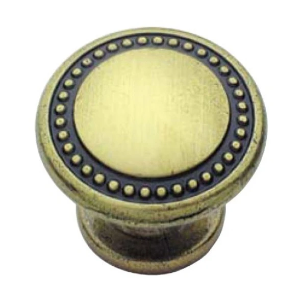 İrem Düğme Kulp Antik Sarı (4 Adet) - Resim 2