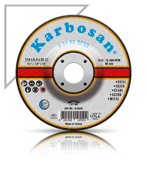 Karbosan Metal Taşlama Diski 115*6.4