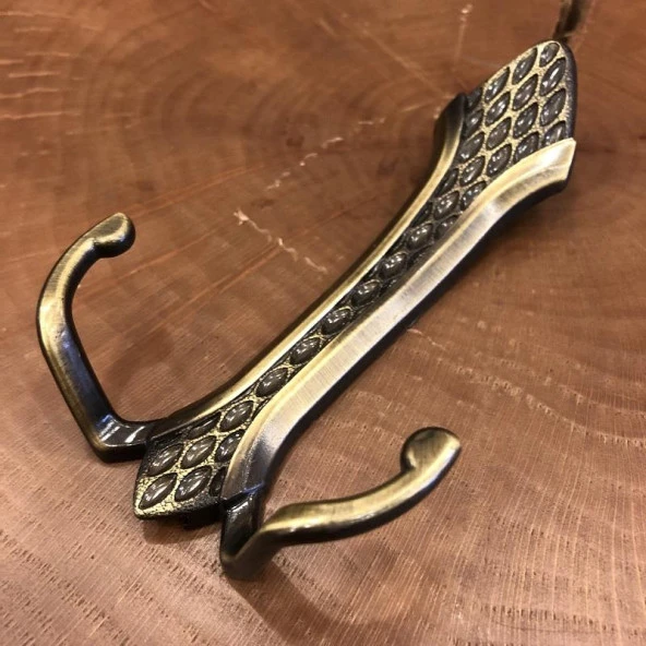 Petek Portmanto Elbise Askısı Antik (2 Adet) - 2