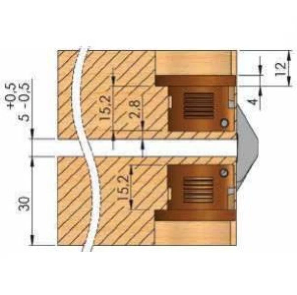 Mepa MKM01 Plastik Masa Menteşesi (2 Adet) - 3