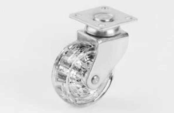 Mobilya Tekeri Döner Bilyalı H70mm Şeffaf (4 Adet) ürün görseli