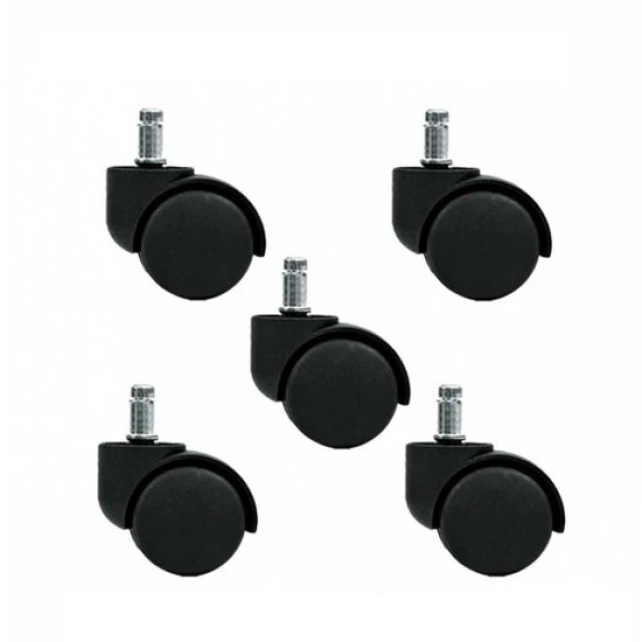 Ofis Koltuğu Yedek Parça Döner Tekerlek - 5 Adet