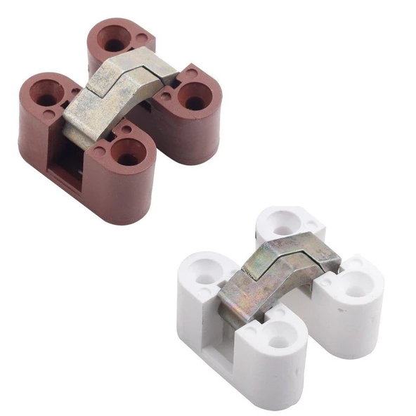 Plastik Oval Masa Menteşesi Zamak Gövde - 2 Adet