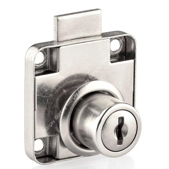 Çekmece Kapak Kilidi Kare 22mm