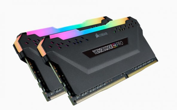 Corsair Vengeance RGB PRO 32GB (2x16GB) DDR4 3200Mhz CMW32GX4M2E3200C16 Bellek Siyah