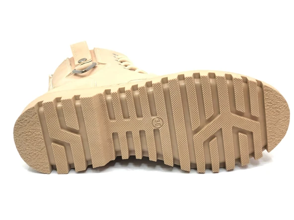 Mehtap Süs Üçgen Toka Detaylı Kaymaz Taban Kadın Postal Bot - Resim 5