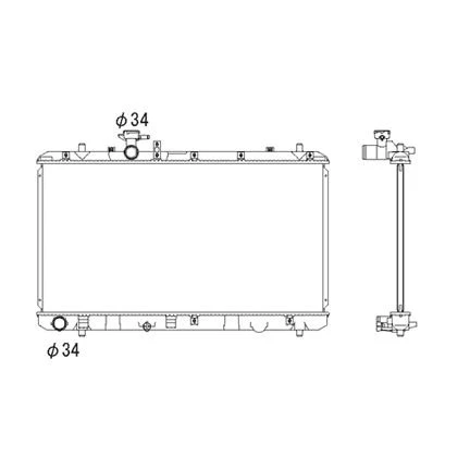 SU RADYATÖRÜ SUZUKİ ALTO 07-17 ürün görseli 1