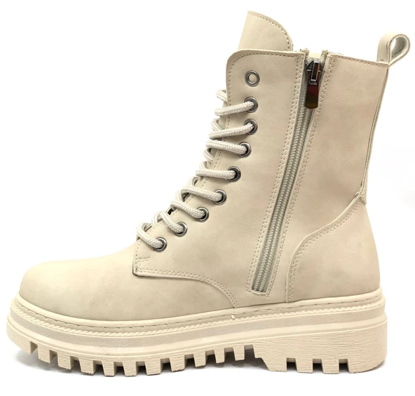 Mehtap Süs Üçgen Toka Detaylı Kaymaz Taban Kadın Postal Bot - Resim 8