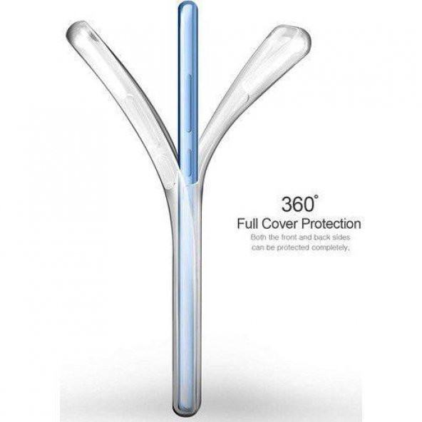 Samsung Galaxy A72 5g 360 Derece Şeffaf Silikon Kılıf Komple Koruma - 4