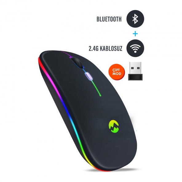 Everest SM-BT11 Ince Rgb Kablosuz Gaming Mouse - 2