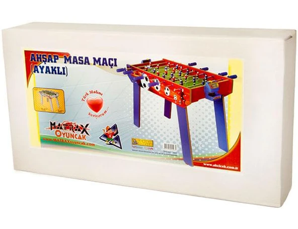 Matrax Oyuncak Ahşap Masa Maçı Oyunu(Ayaklı) - Resim 2
