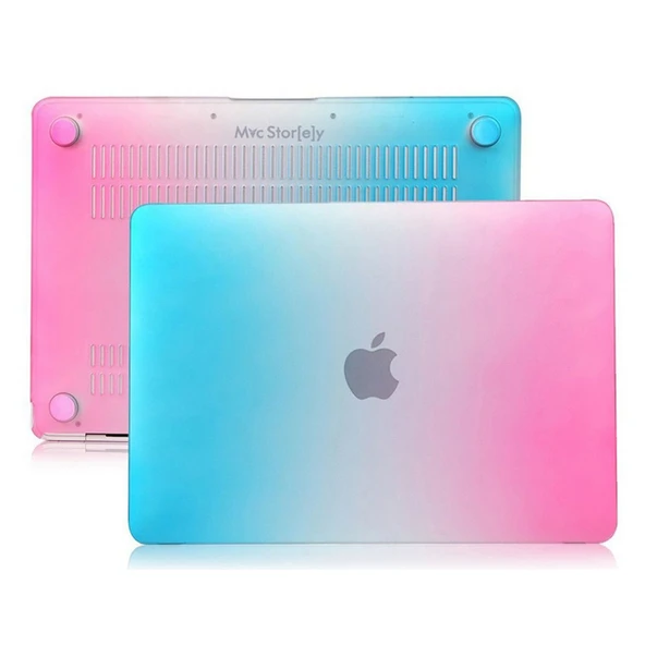 Macbook Air Kılıf 13 inç Rainbow (Eski USB'li Model 2010-2017) A1369 A1466 ile Uyumlu - Resim 3