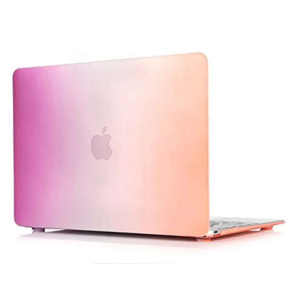 Macbook Air Kılıf 13 inç Rainbow (Eski USB'li Model 2010-2017) A1369 A1466 ile Uyumlu - 9