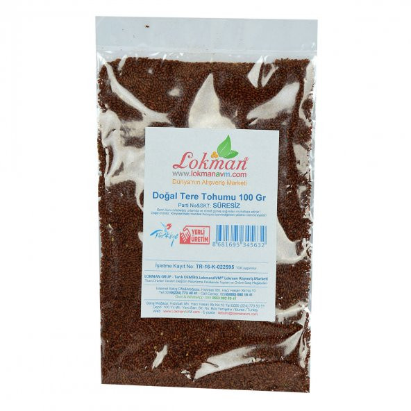 Doğal Tere Tohumu 100 Gr Paket - 2