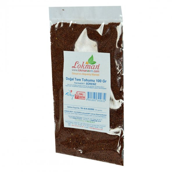 LokmanAVM Doğal Tere Tohumu 100 Gr Paket - 3