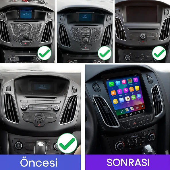 Ford Focus 3/4 Tesla Multimedya (2012-2018) 2 GB RAM 32 GB Hafıza 8 Çekirdek Navigatör - Resim 9