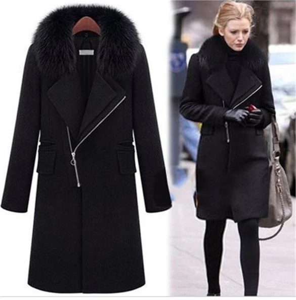 Kışlık Kürklü Kaşe Kadın Kaban ürün görseli 1