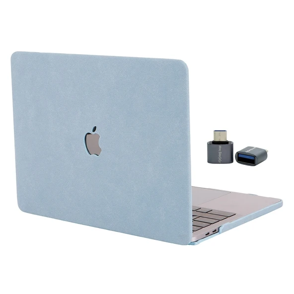 MacBook Pro 13 Kılıf Süet Dokulu Kadife Soft Touch Sert Hard Case USB-C Darbe Çizilme Koruma ürün görseli