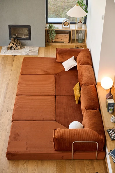 GOOD NİGHT Kanyon Yeni Nesil Çok Amaçlı Köşe Koltuk 1 Ürün 5 Modül - Resim 7