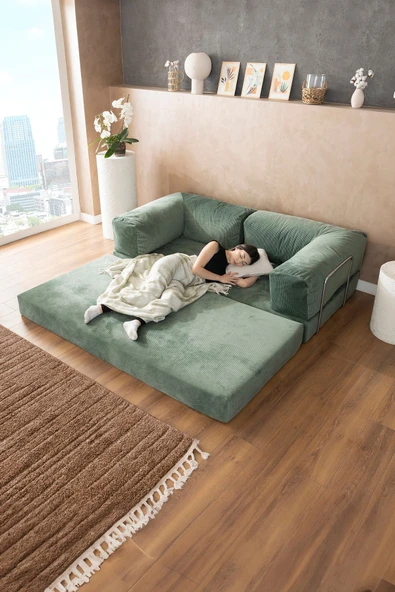 GOOD NİGHT Legom Köşe Koltuk & Aktivite Yatağı & Uzanma Koltuğu - 7