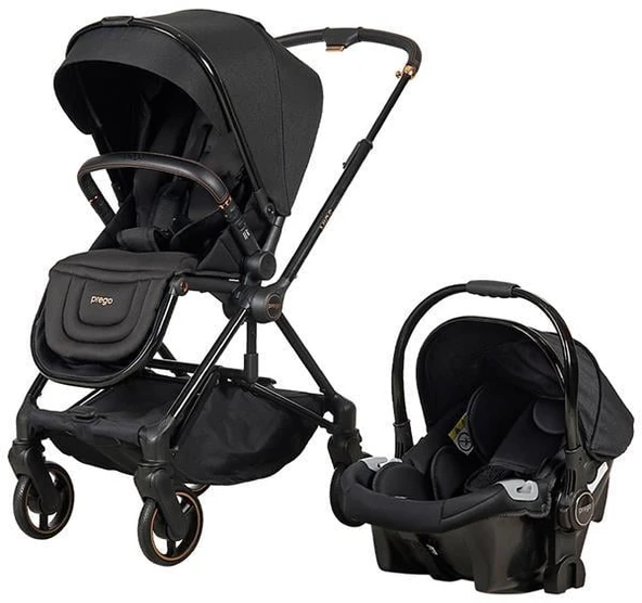 Prego Mios Premium Travel Sistem Bebek Arabası Siyah 2099