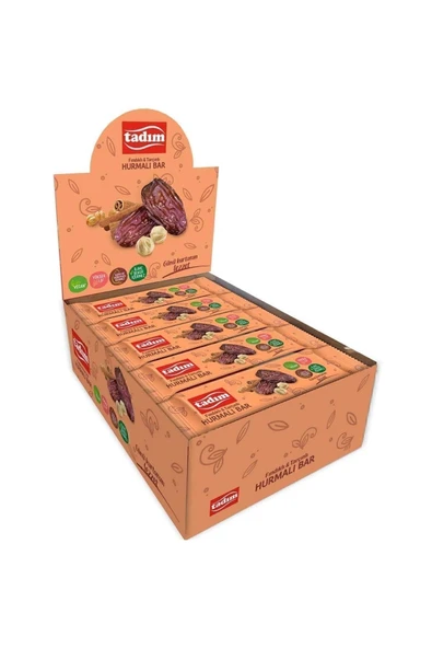 Tadım Hurmalı Bar Fındık & Tarçınlı 40 gr X 20 Adet ( Vegan )