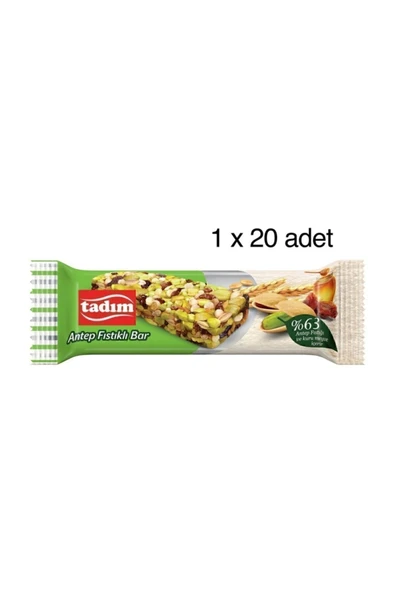 Tadım Antep Fıstıklı Bar 20 X 30 gr - Resim 2