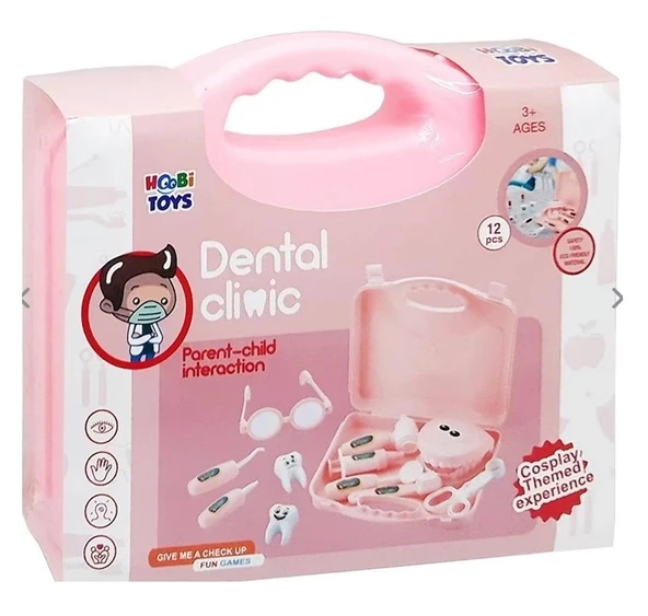 12 Parça  Çantalı Diş Klinik Seti  6036