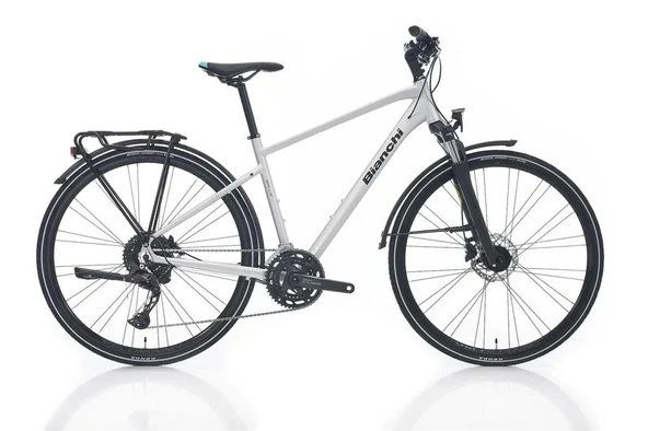 BIANCHI NEWTOURER CUES ERKEK ŞEHİR BİSİKLETİ 510H HD 28 JANT 20 VİTES ATD500 LIGHT GREY MATT GRAPHITE GLOSS ürün görseli 1