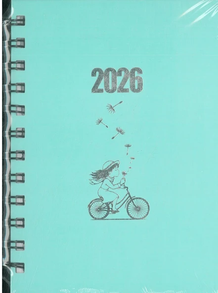 Özkan 2026 Spiralli Ajanda 12x17 Sert Kap.yeşil Hafta Sonları Birleşik ürün görseli 1