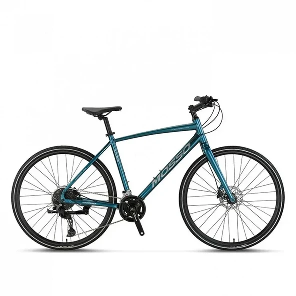 MOSSO LEGARDA-PRO-X20-MDM ERKEK ŞEHİR BİSİKLETİ 510H HD 28 JANT 20 VİTES MAVİ GÜMÜŞ ürün görseli 1