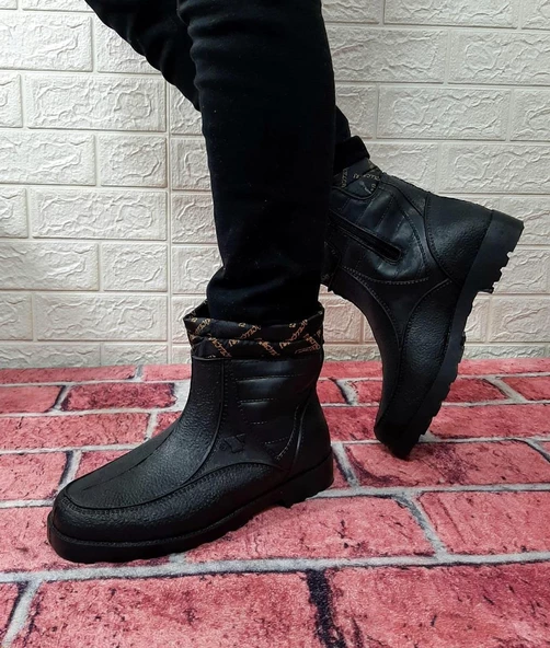 Çağrı Yaldır İçi Kürklü Fermuarlı Su Geçirmez Kar Botu Plastik - 10