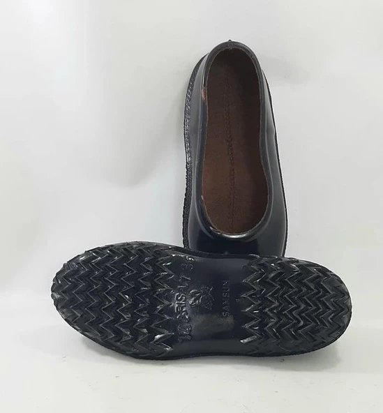 Arısan Galoş Siyah Astarlı  Yumuşak Mest Bayan Ayakkabısı - 2