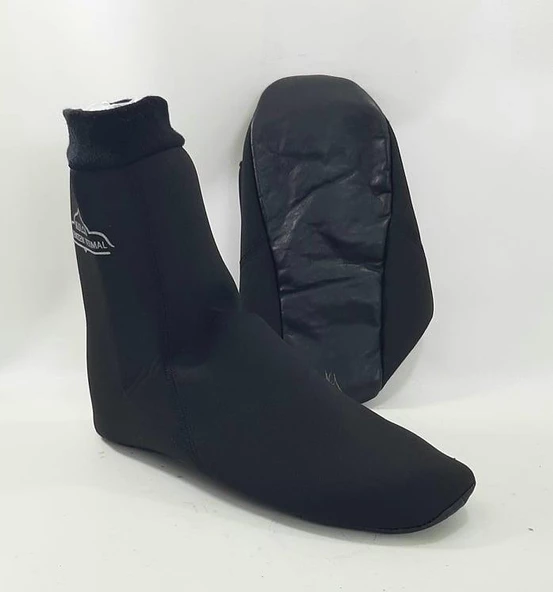 Hakiki Deri Tabanlı Termal Mest Konçlu Termal Çorap - 3