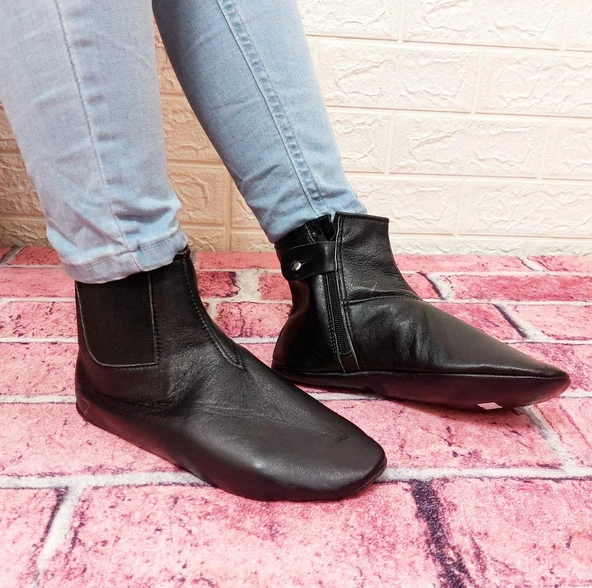 Mest Hakiki Koyun Derisi İçi Miflonlu Bilek Lastikli Fermuarlı Mest - 11